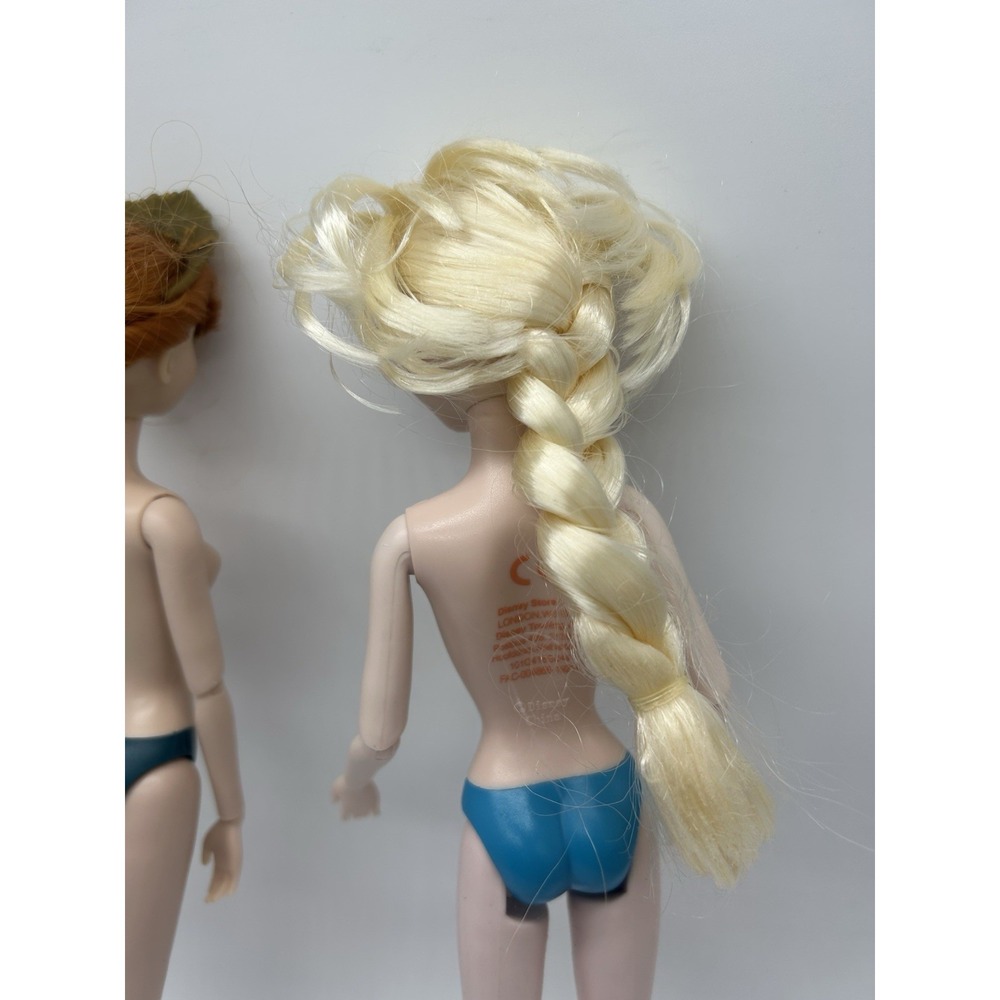 Disney Frozen Princess Elsa Anna Dolls 11" Barbie Articulated Jointed Doll nude - Picture 9 of 13